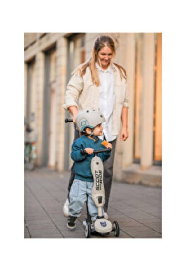 Scoot And Ride Push and Go Ash Açık Gri Ebeveyn Kontrollü Çocuk Scooter