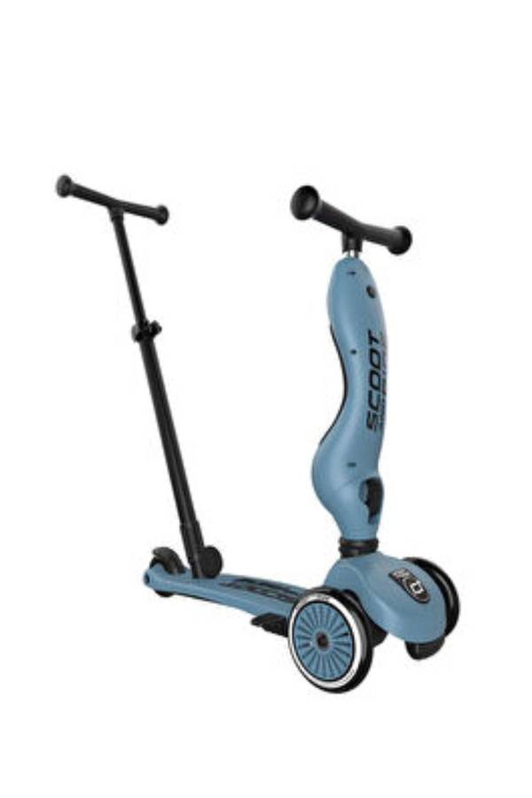 Scoot And Ride Push and Go Steel Petrol Mavisi Ebeveyn Kontrollü Çocuk Scooter