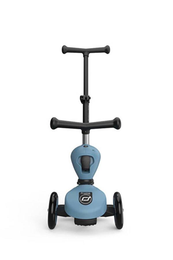 Scoot And Ride Push and Go Steel Petrol Mavisi Ebeveyn Kontrollü Çocuk Scooter