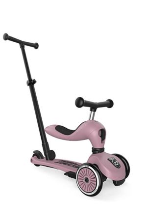 Scoot And Ride Push and Go Wildberry Koyu Pembe Ebeveyn Kontrollü Çocuk Scooter - Thumbnail