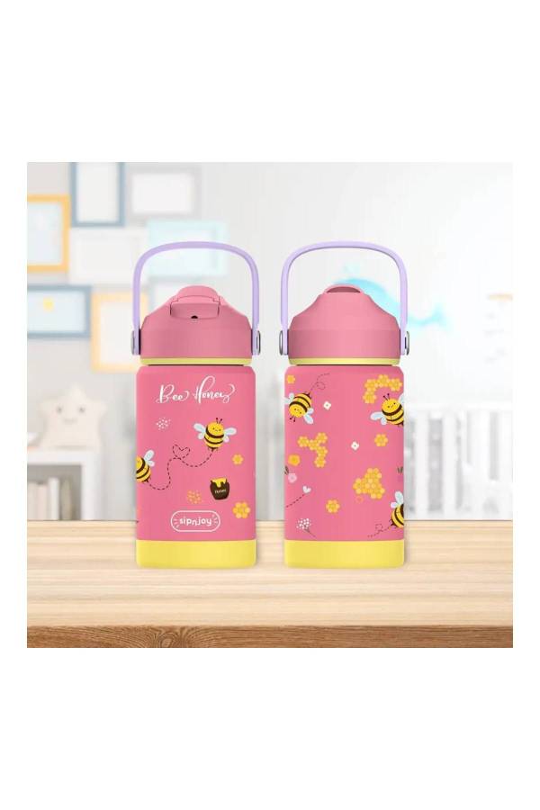 Sipnjoy Flipsip Çocuk Su Termosu Arı