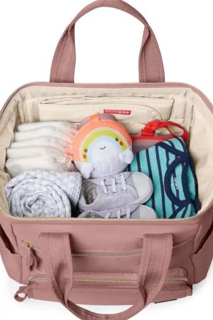 Skıp Hop Frame Anne Bebek Bakım Çantası Pembe - Thumbnail