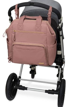 Skıp Hop Frame Anne Bebek Bakım Çantası Pembe - Thumbnail