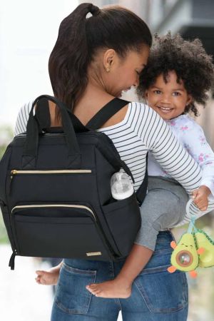 Skıp Hop Frame Anne Bebek Bakım Çantası Siyah - Thumbnail