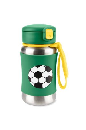 Skip Hop - Skip Hop Spark Style Pipetli Paslanmaz Çelik Suluk Futbol Orjinal