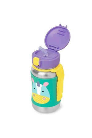 Skip Hop Zoo Paslanmaz Çelik Pipetli Suluk Unicorn - Thumbnail