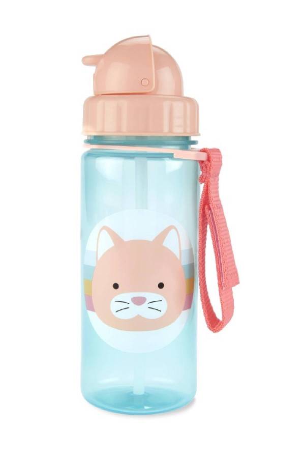 Skip Hop Zoo Pipetli Bardak 390 ml Kedi Pembe