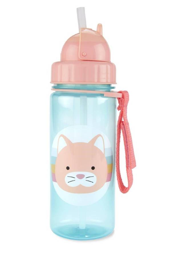 Skip Hop Zoo Pipetli Bardak 390 ml Kedi Pembe