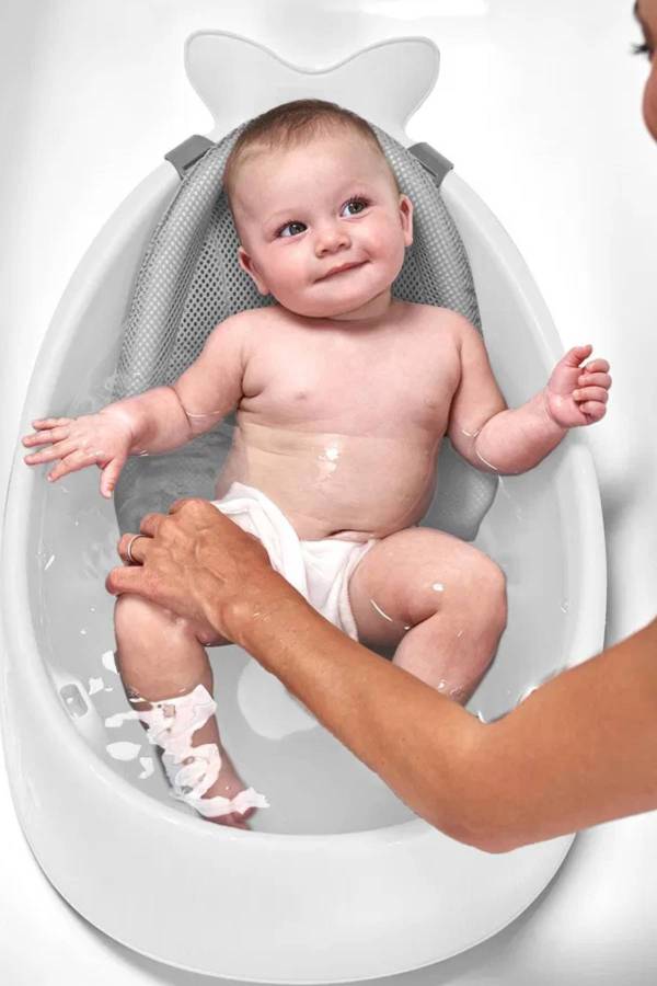 Skiphop 3'ü Bir Arada Akıllı Bebek Küveti Beyaz