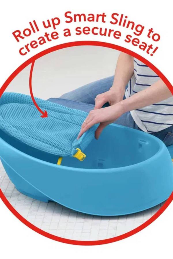 Skiphop 3'ü Bir Arada Akıllı Bebek Küveti Mavi