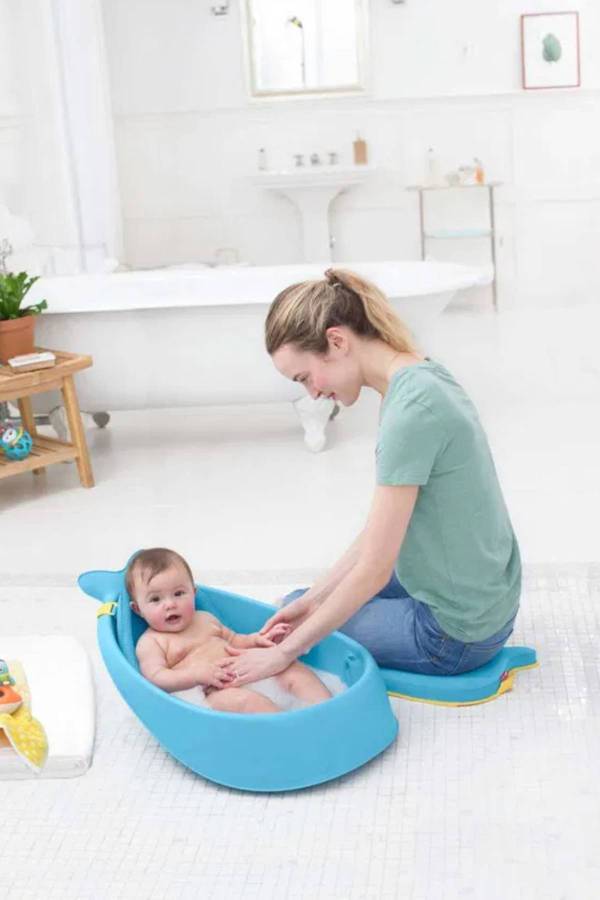 Skiphop 3'ü Bir Arada Akıllı Bebek Küveti Mavi