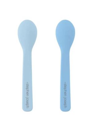 Stephen Joseph Silikon Mama Kaşığı Mavi - Thumbnail