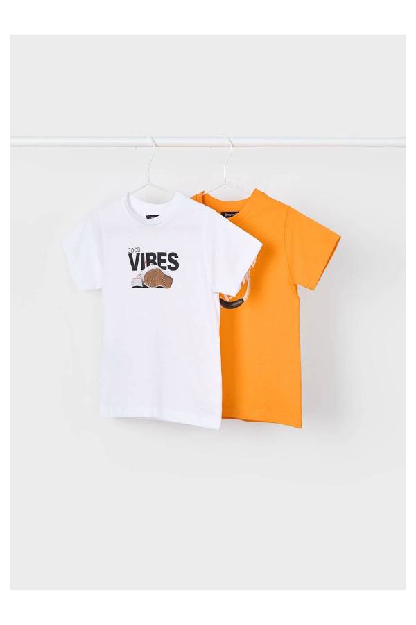 Yazlı İkili Set T-shrit