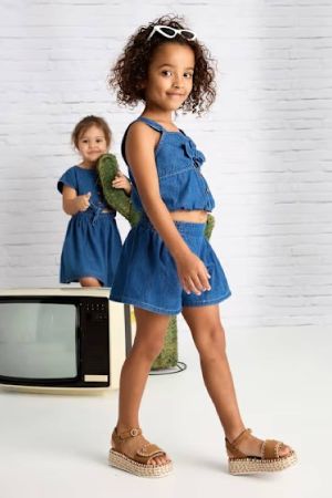 Yazlık Denim Crop - Thumbnail