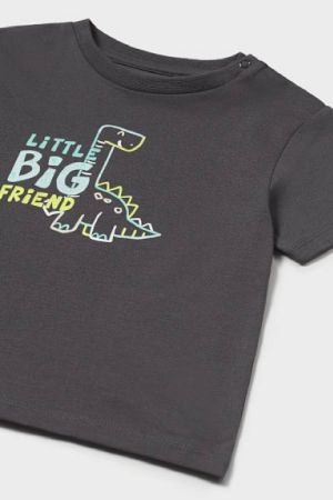 Yazlık Erkek Bebek Kısa Kol Baskılı T-shirt - Thumbnail