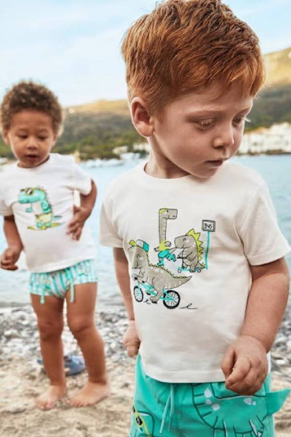 Yazlık Erkek Bebek Kısa Kol T-shirt