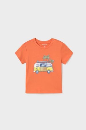 Yazlık Erkek Bebek Minibüs Baskılı T-shirt - Thumbnail