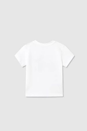 Yazlık Erkek Bebek Minibüs Baskılı T-shirt Beyaz - Thumbnail