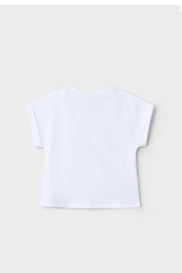 Yazlık Kalpli T-shrit Beyaz