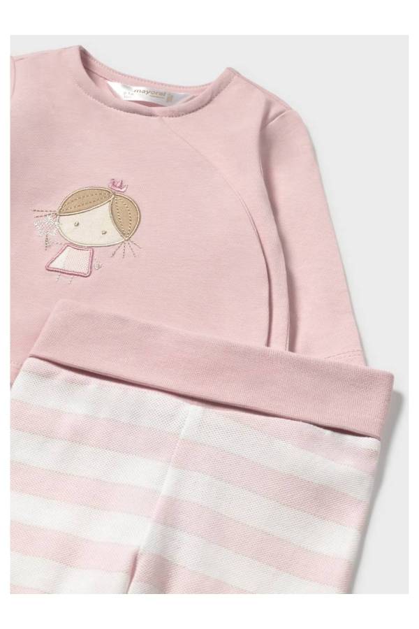 Yazlık Kız Bebek Bluz Patikli Pantolon Set