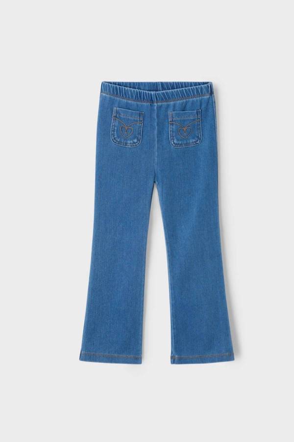 Yazlık Kız Denim Tayt