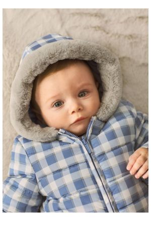 Mayoral Kışlık Erkek Bebek Çift Taraflı Mont Mavi - Thumbnail